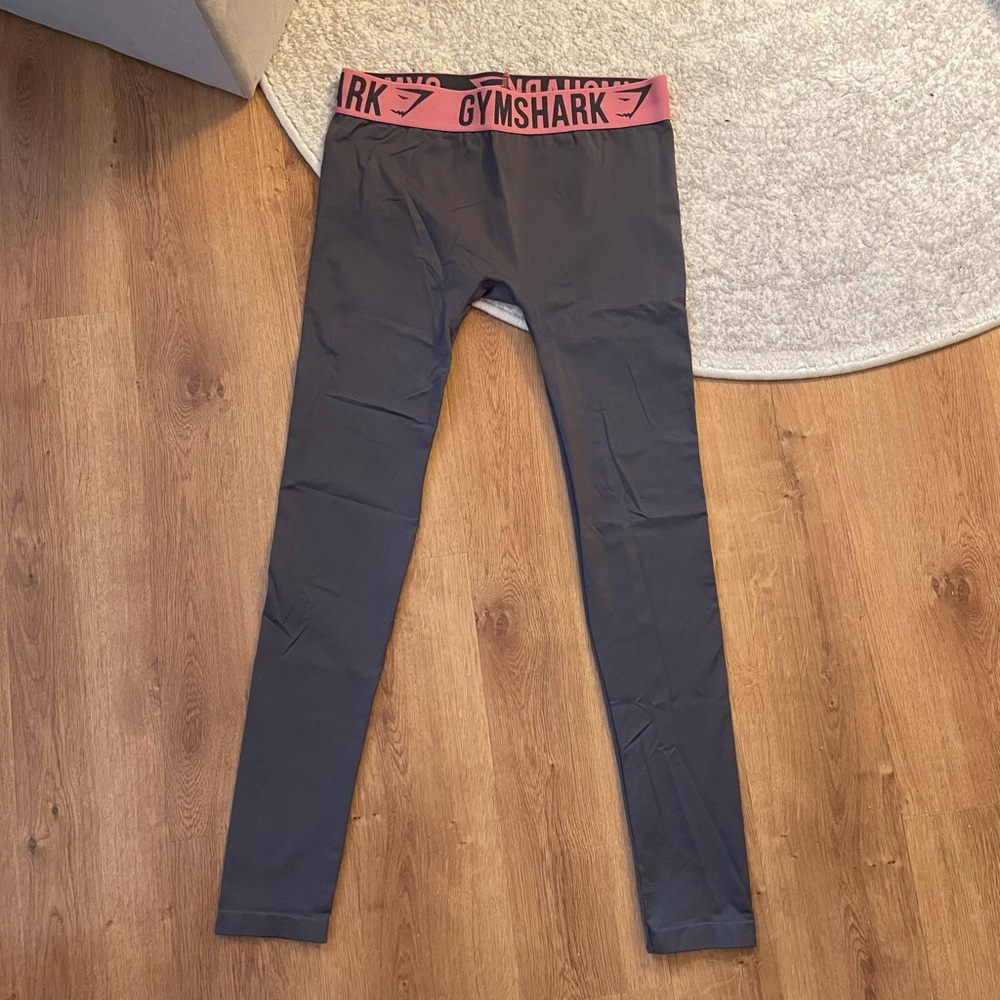 Pink and Gray Gymshark Leggings M